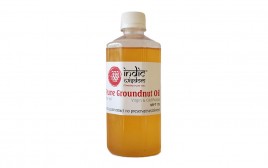 Indic Wisdom Pure Groundnut Oil Virgin & Cold Pressed  Plastic Bottle  500 millilitre